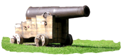 Kanone auf Festung Dmitz